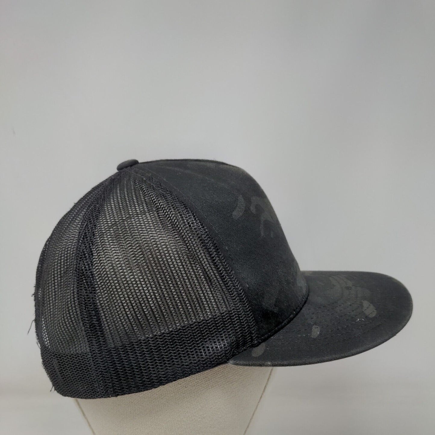 The Classics Yupoong Snapback Trucker Hat Camo One Size Mesh Back