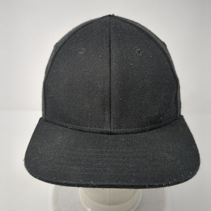 Under Armour Fitted Hat Black S/M Embroidered Vented Holes 6 Panel Blank