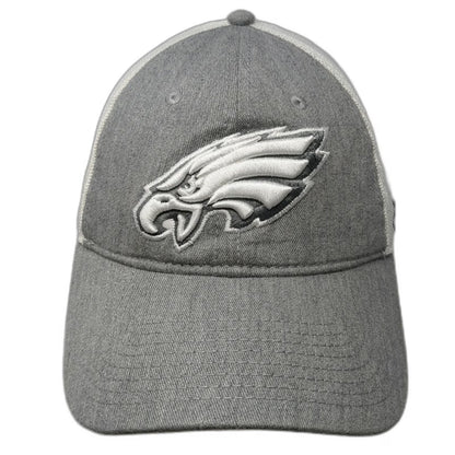Philadelphia Eagles NFL Fanatics Gray White OSFM Trucker Hat Mesh Back Snapback