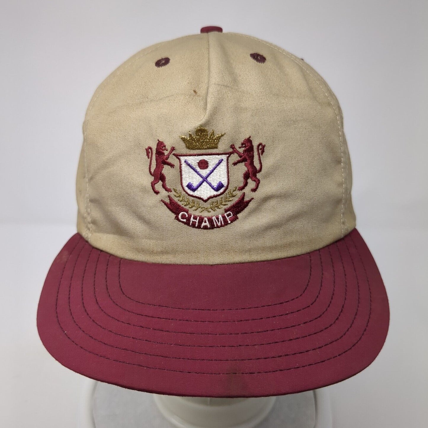Champ Slideback Hat Multi One Size Adjustable Leather Strap Colorblock