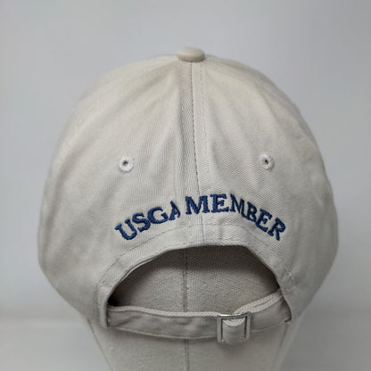 US Open 2006 Winged Foot USGA Member Slideback Hat Tan OS Adjustable Embroidered