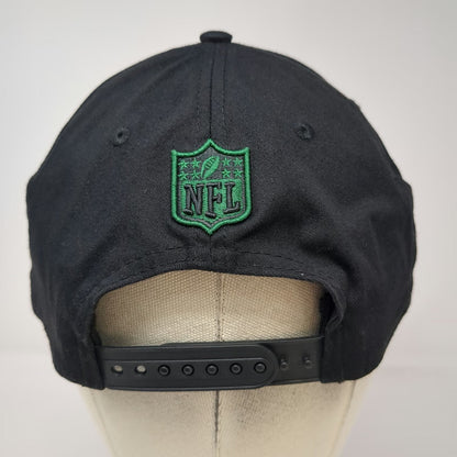 New Era Snapback Black One Size NFL Jets Hat 9FORTY Embroidered Football Shield