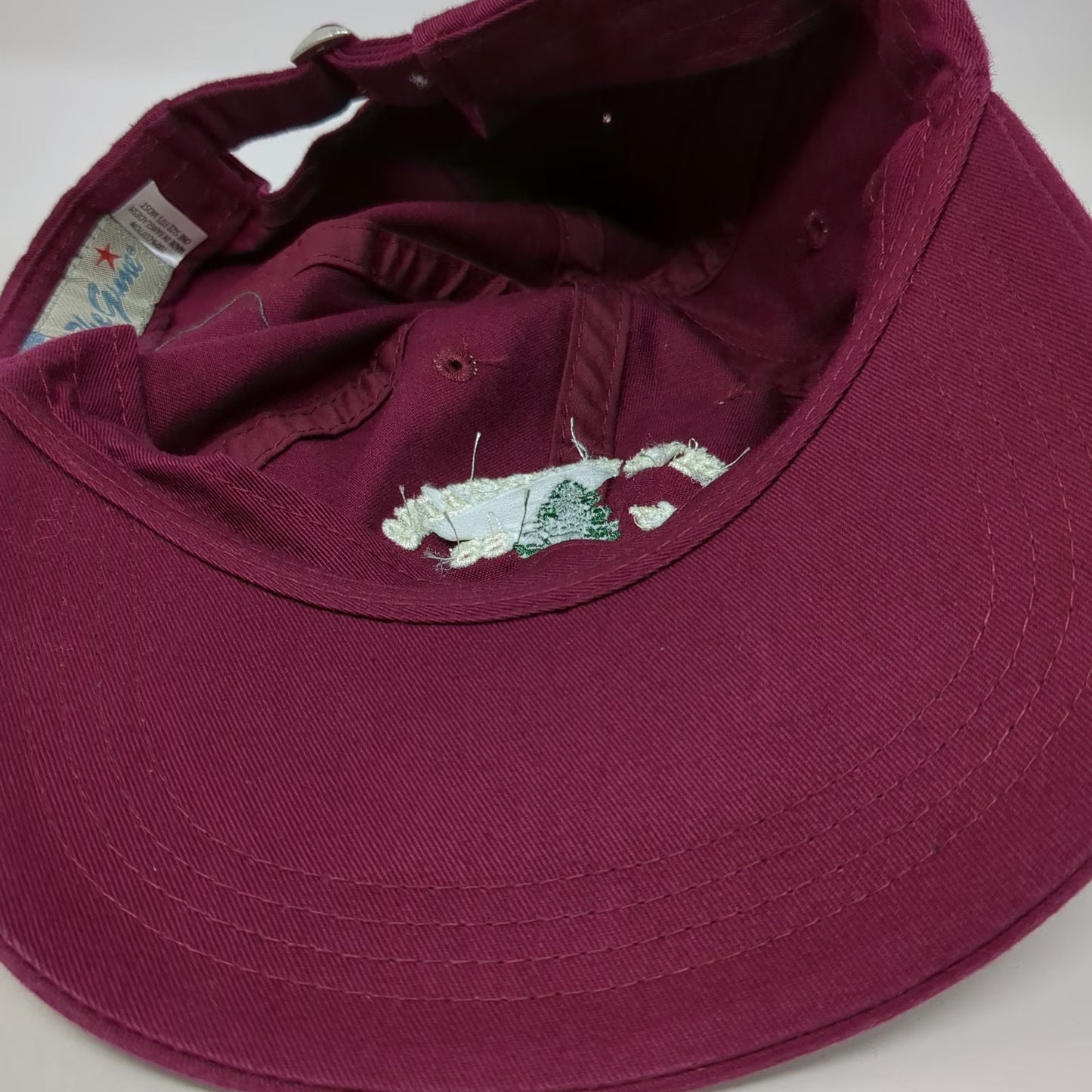 The Game White Mountains NH Pine Tree Red Baseball Cap Hat One Size Cotton 1788