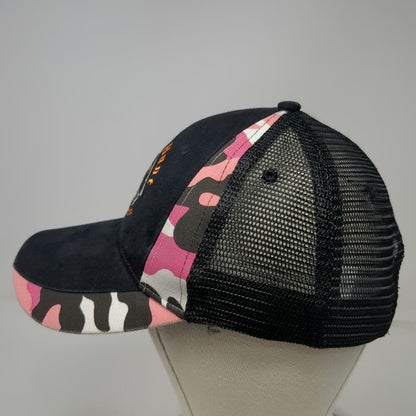 Mountain Lakes Baseball Cap Black One Size First Hunt Foundation Pink Camo Hat
