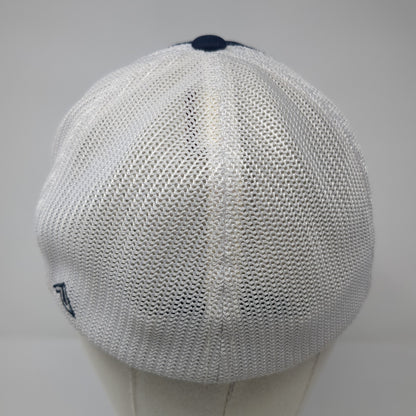 CED Idaho Fitted Mesh Back Trucker Hat Blue 8 Flexfit Pacific Headwear