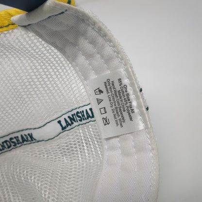 LandShark Trucker Hat Blue One Size Mesh Snapback Distressed Island Style Lager