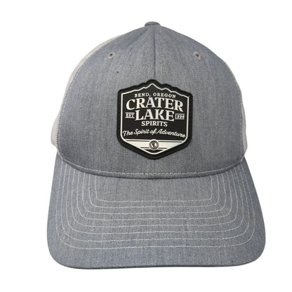 Bend Oregon Crater Lake Spirits Est 1996 Snapback Trucker Hat Gray OS Richardson