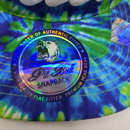 Cali Snapback Mesh Back Trucker Hat Multi One Size Tie Dye Pit Bull