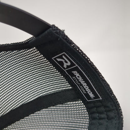 Calvary Kids 112RE Snapback Trucker Hat Black OS Adjustable Mesh Back Richardson