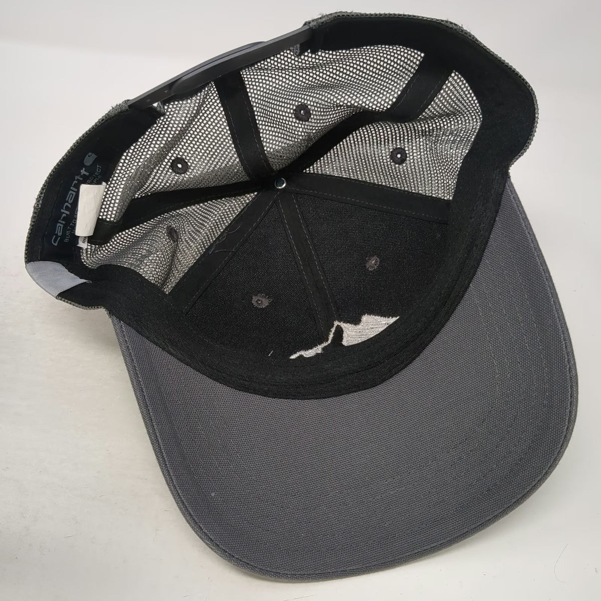 Carhartt Trucker Hat Gray One Size Idaho Holdings Mountain Mesh Work Snapback
