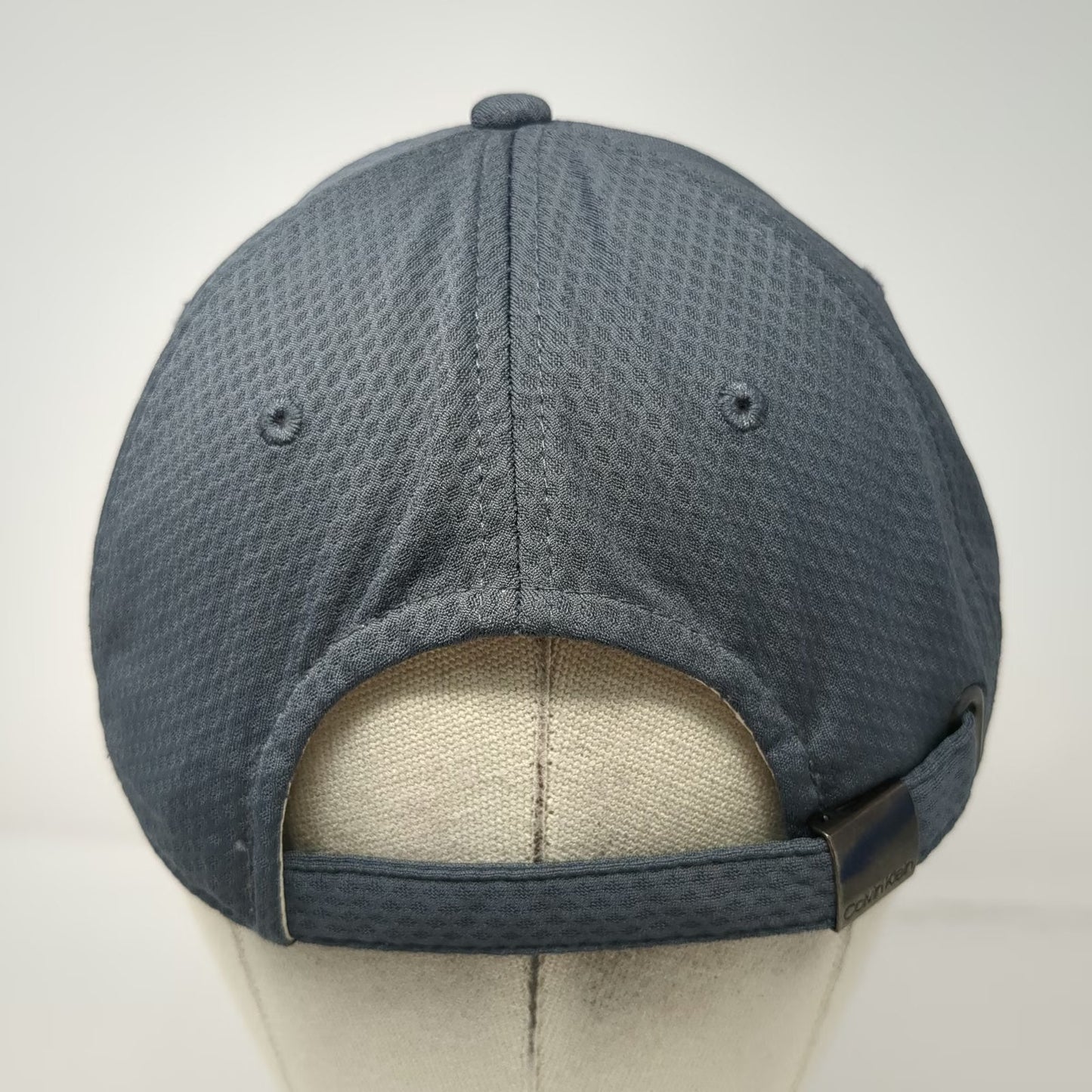 Calvin Klein Baseball Cap Gray One Size Polyester Adjustable Strapback Hat