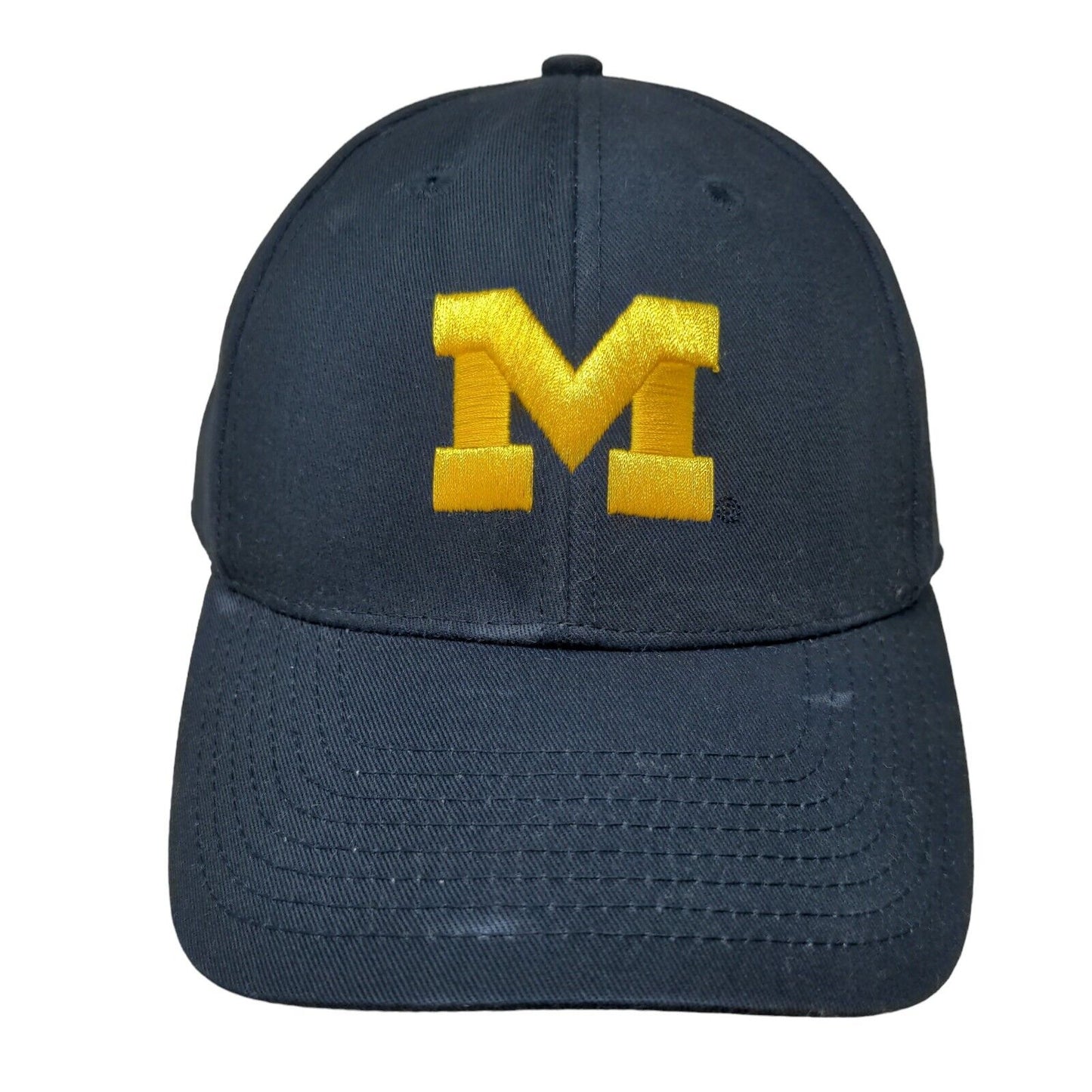Michigan Wolverines Strapback Hat Blue OSFA Embroidered Logo NCAA Fan Favorite