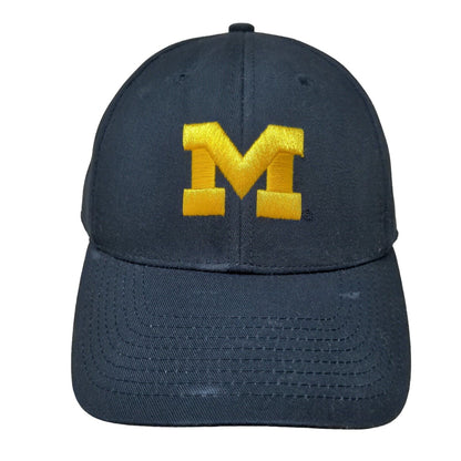 Michigan Wolverines Strapback Hat Blue OSFA Embroidered Logo NCAA Fan Favorite
