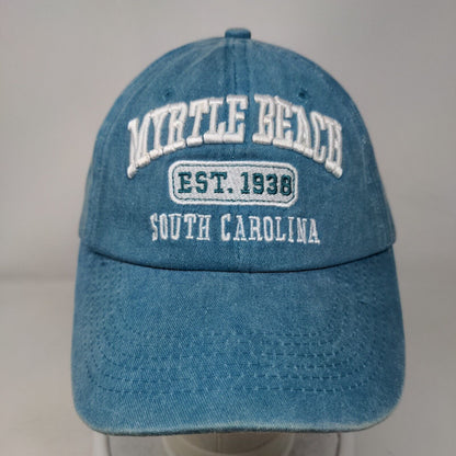 Myrtle Beach South Carolina Est 1938 Slideback Hat Blue One Size Embroidered