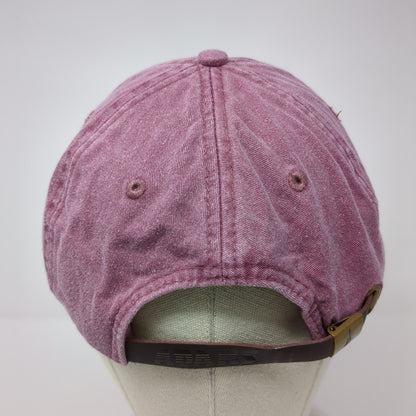Adams Slideback Hat Red One Size Adjustable Vented Holes 6 Panel Blank