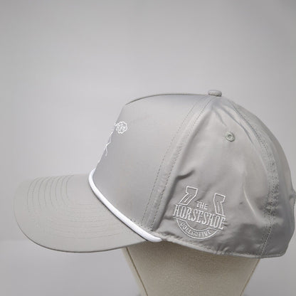 Cranky Boys Golf Snapback Hat Gray One Size Adjustable The Horse Shoe Rope