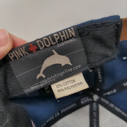 Pink + Dolphin Ocean Academy Slideback Hat Blue One Size Adjustable Embroidered