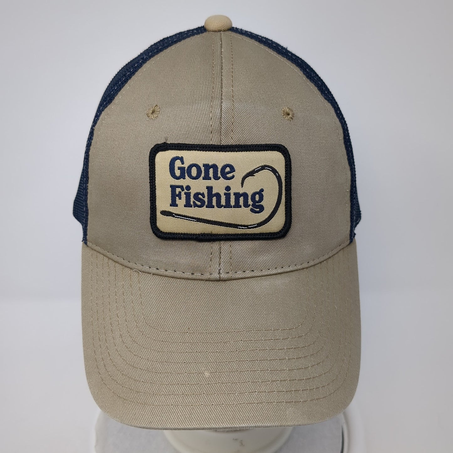 Gone Fishing Patch Snapback Mesh Back Trucker Hat Multi One Size Signatures
