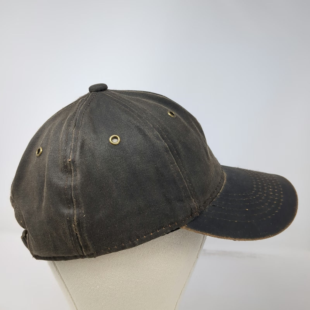 George Baseball Cap Brown One Size Slideback Distressed Contrast Stitching Hat