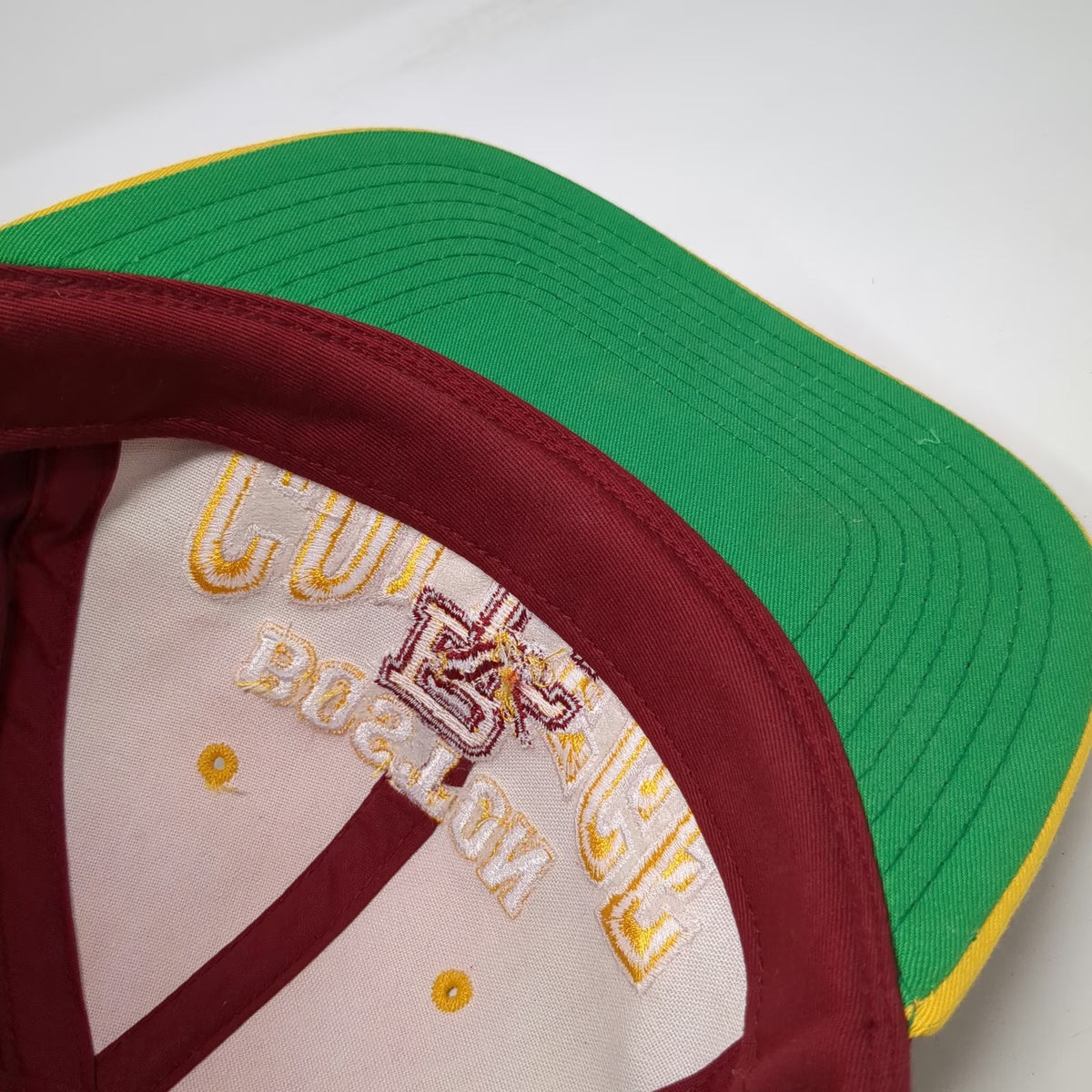 Boston College Eagles NCAA GCC Snapback Red Yellow Hat Vintage 1984 80's