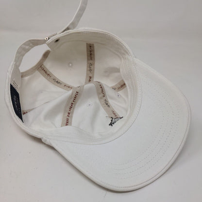 Silver Springs Boy's Slideback Hat White Size Ages 5-12 Embroidered Logo