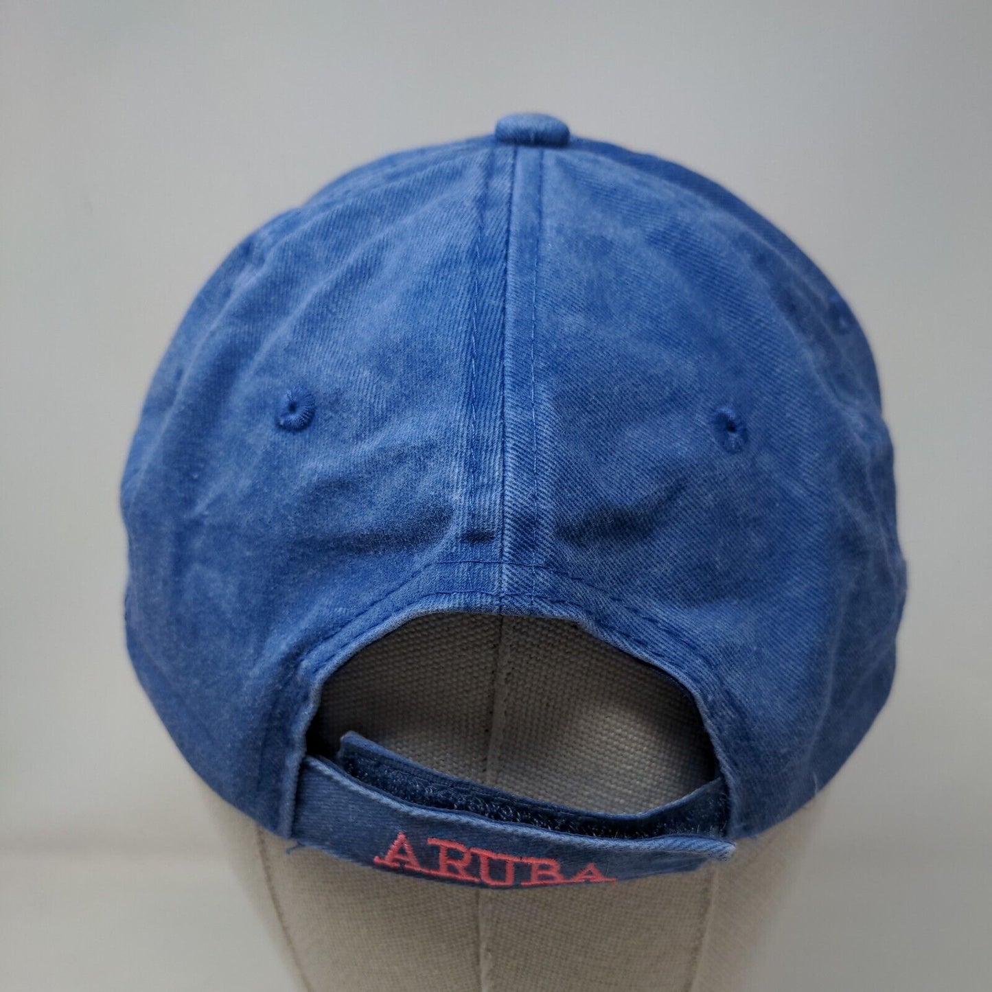 Aruba One Happy Island Strapback Hat Blue One Size Embroidered Est. 1499