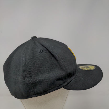 Pittsburgh Pirates Fitted Hat Black Size 7 1/2 Embroidered New Era 59Fifty MLB