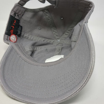 Anvil Baseball Cap Gray Black Red One Size TSheets Summer Camp Hat