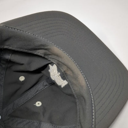 Stüssy Snapback Gray One Size Nylon White Contrast Stitching Logo 6-Panel Hat