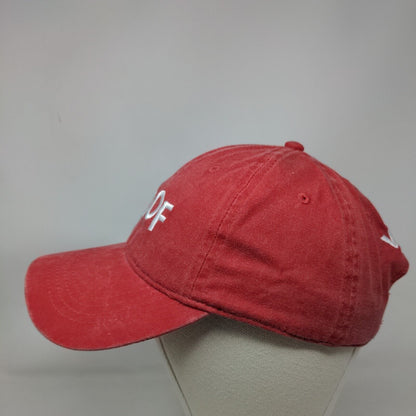 WOOF VCA Slideback Hat Red OSFM Embroidered Adjustable 6 Panel Cotton Otto