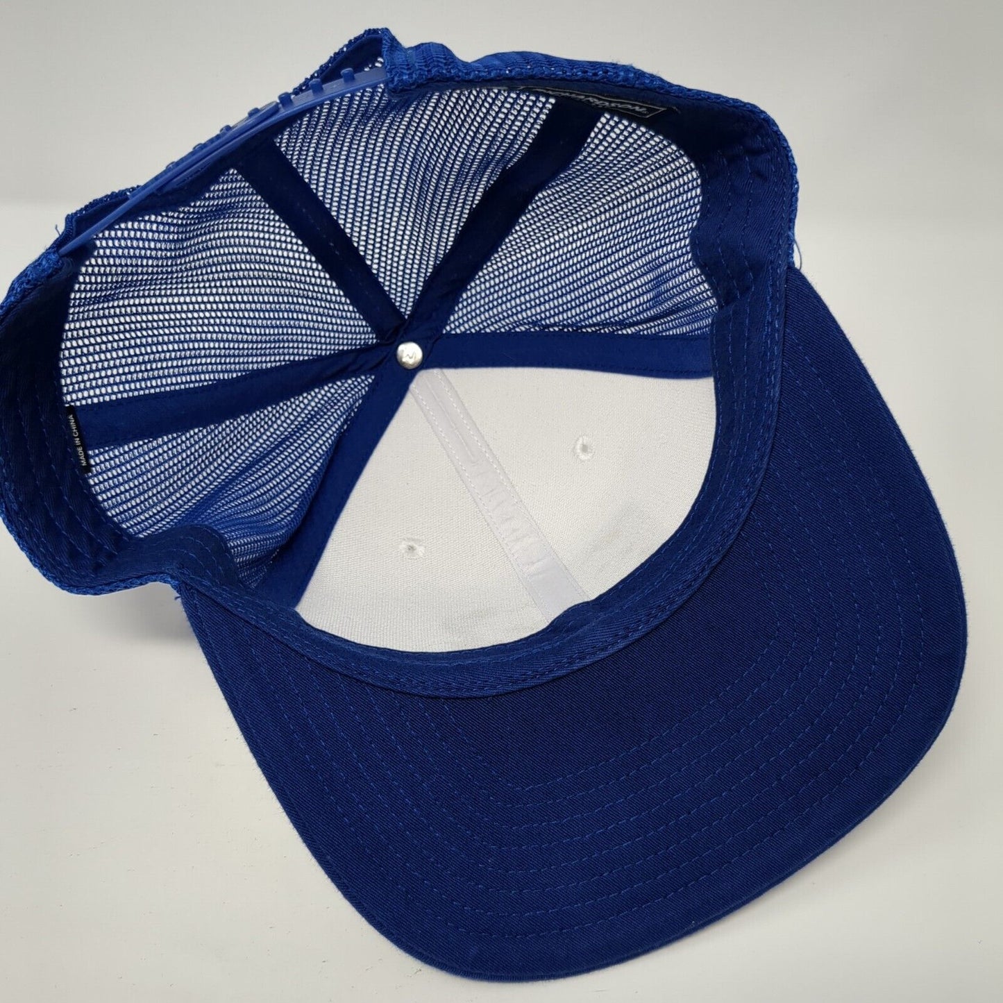 TV Snapback Trucker Hat Blue One Size Adjustable Mesh Back 6 Panel Richardson