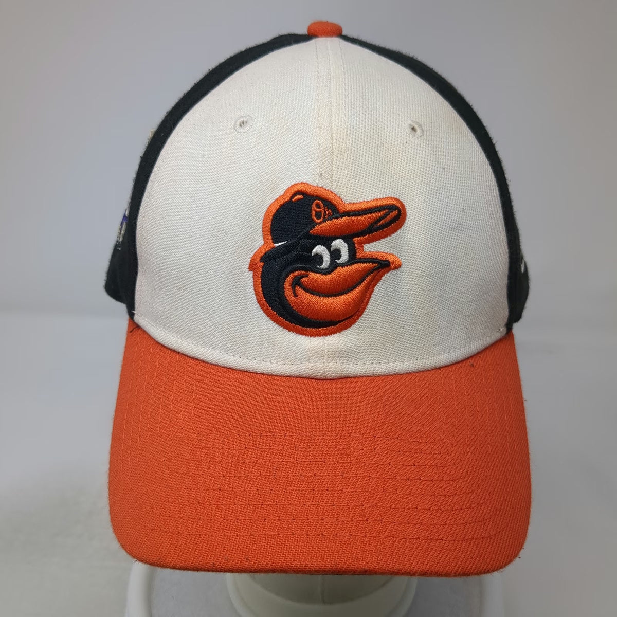 New Era Baltimore Orioles MLB Baseball Cap White Black Orange XL 2021 ASG Patch