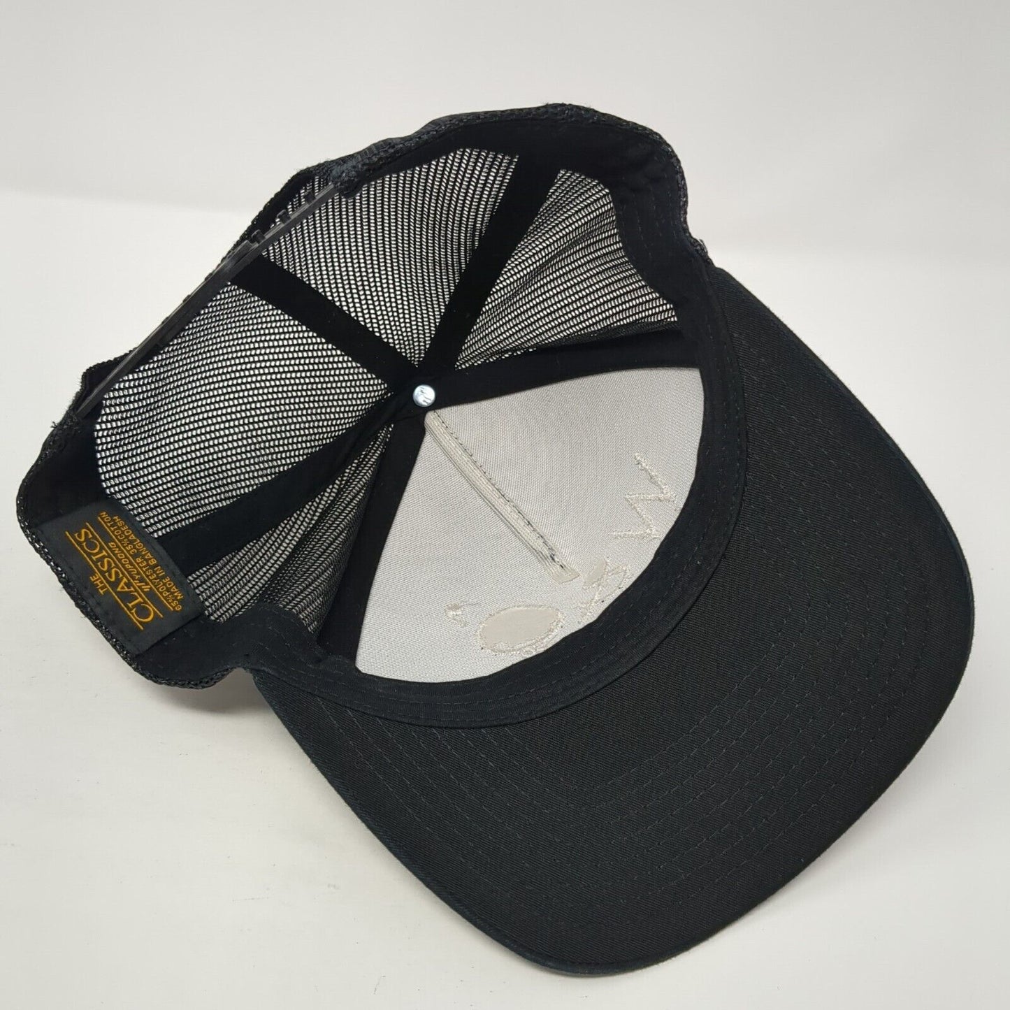 W&O' Wilner & O'Reilly Snapback Trucker Hat Black One Size Yupoong