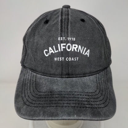 California West Coast Slideback Hat Gray One Size Adjustable 6 Panel