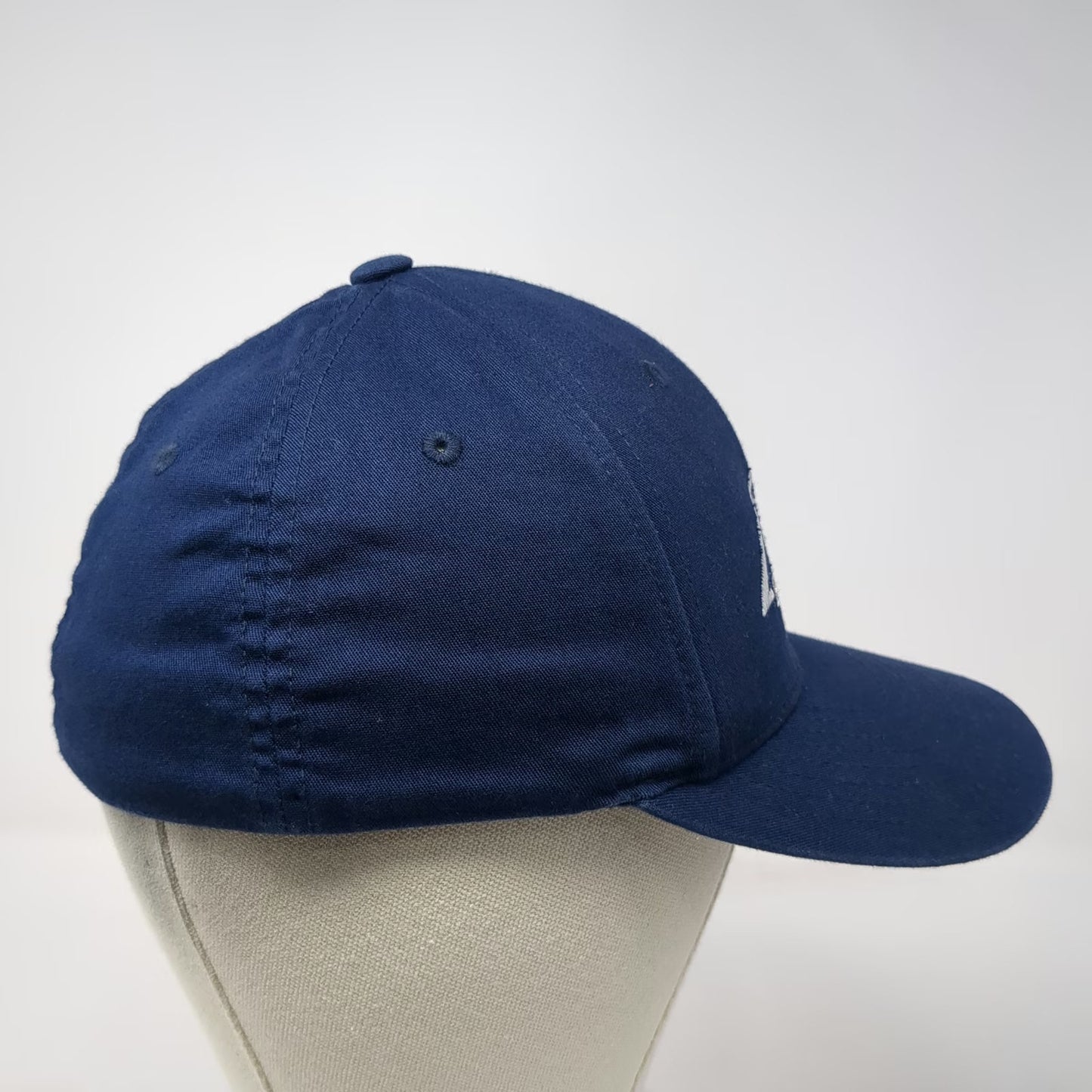 Port Authority Danbury Sports Dome Blue Baseball Cap M Flexfit Embroidered Hat