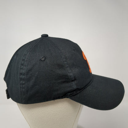 Letter P Strapback Hat Black One Size Adjustable Outdoor Cap 6 Panel