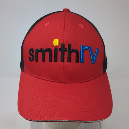 Smith RV Trucker Hat Red One Size Adjustable Embroidered Mesh Back 360 Apparel