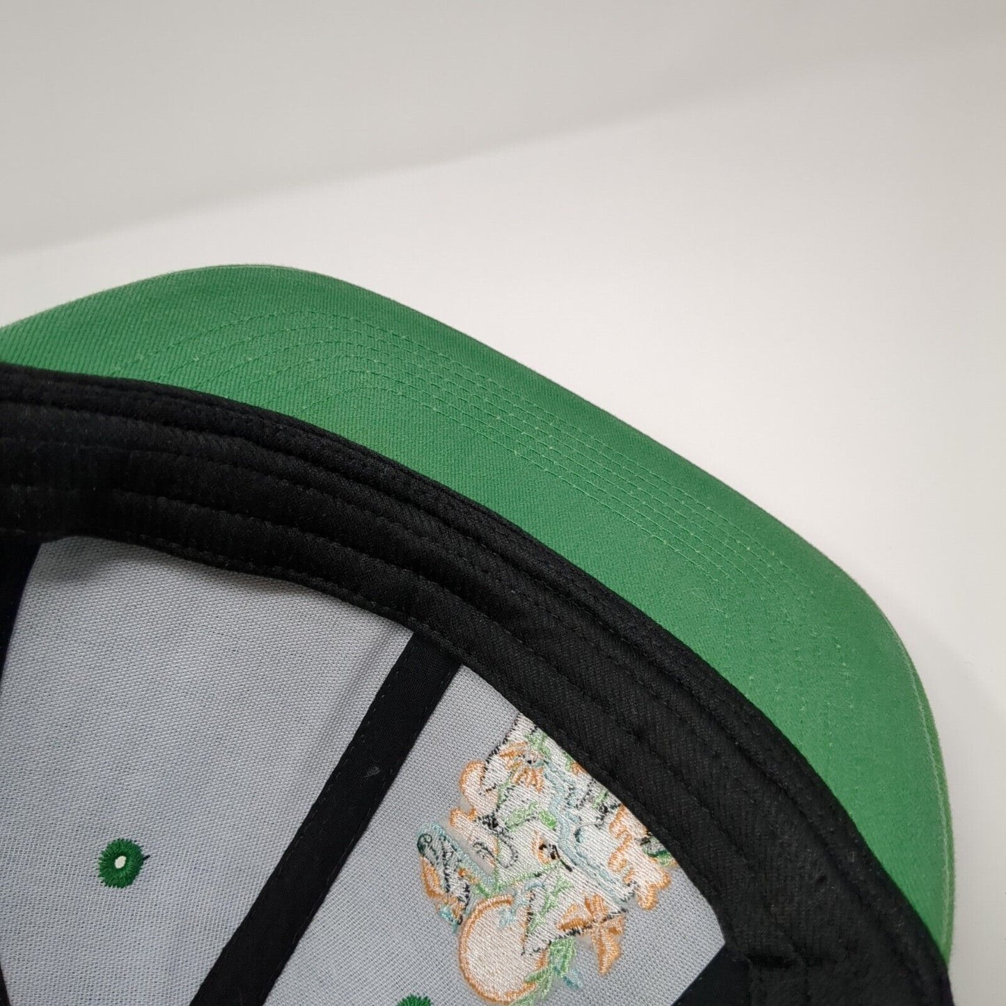 Adventure By Bike Snapback Hat Green OS Adjustable Embroidered 6 Panel Salsa