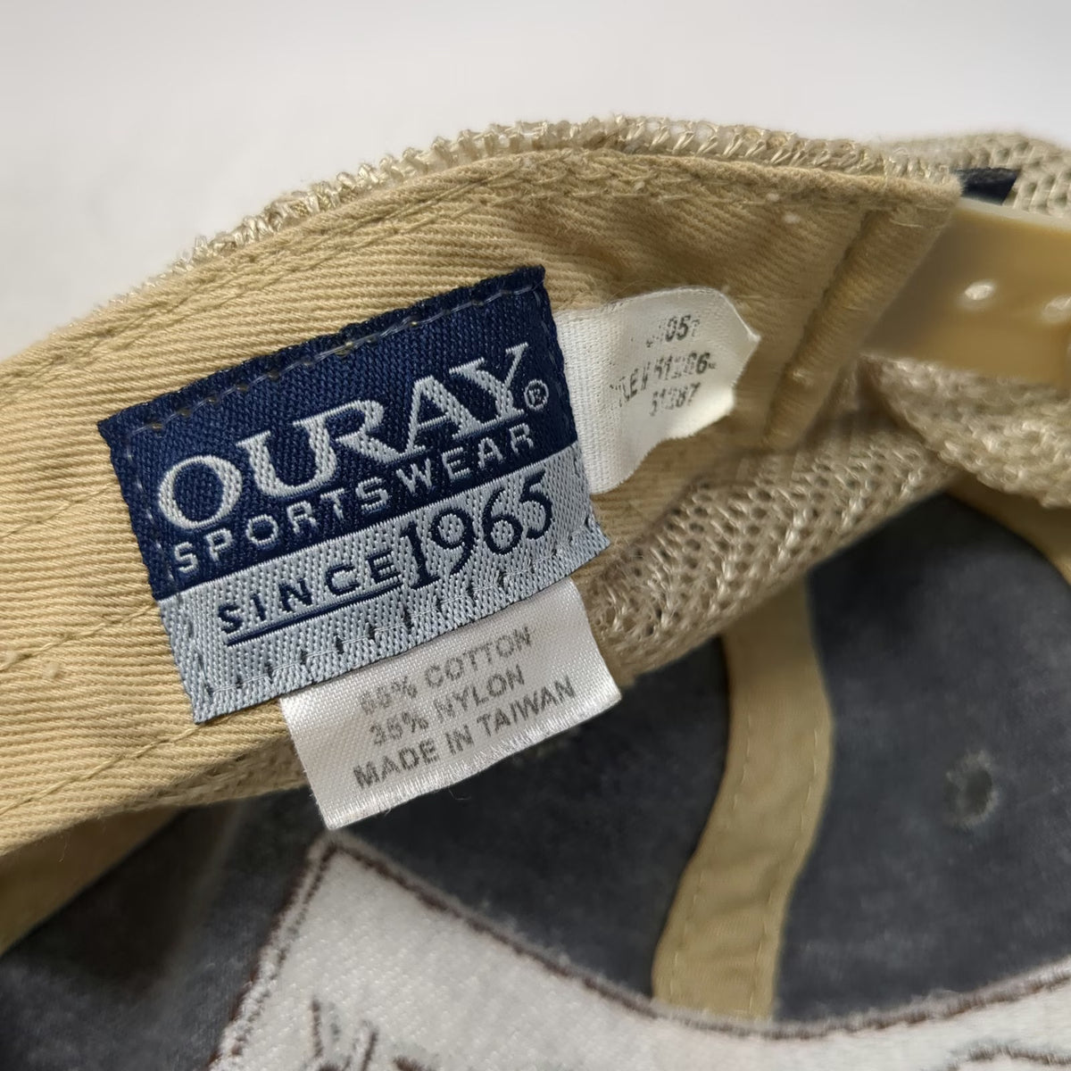 Ouray Trucker Hat Gray Beige One Size Mesh Snapback Patch AgRisk Advisors