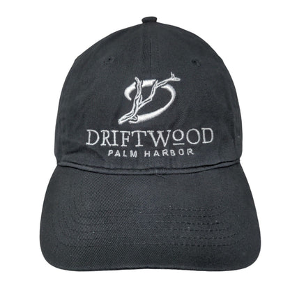 Driftwood Palm Harbor Strapback Hat Black One Size Embroidered Big X