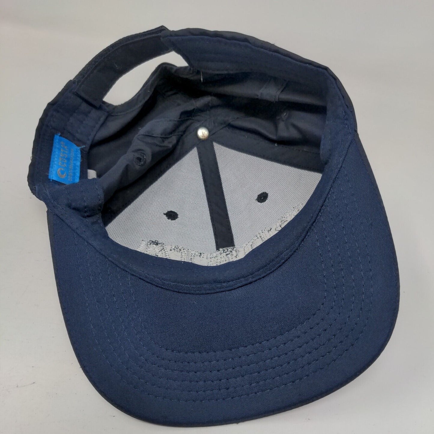 Costa Strapback Hat Blue One Size Adjustable Vent Holes 6 Panel