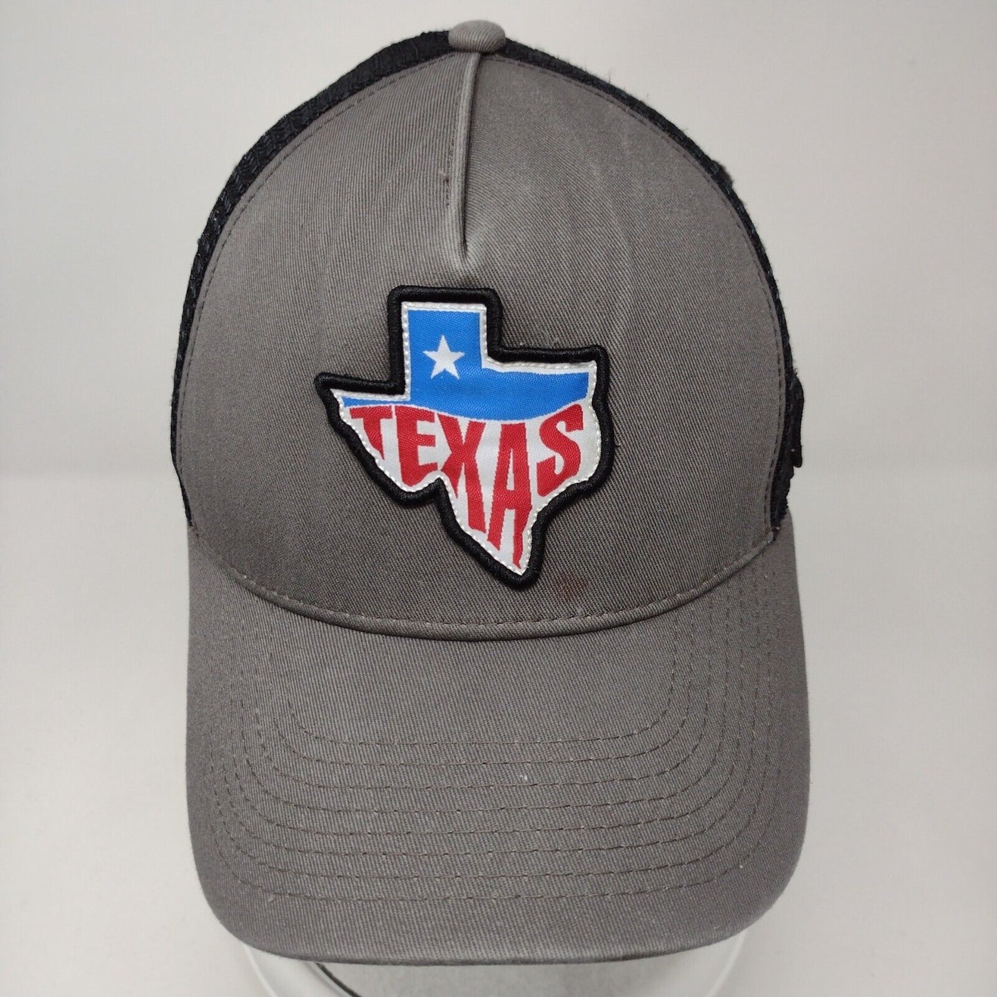 Tyler's Texas Patch Snapback Mesh Back Trucker Hat Gray OSFA Colorblock
