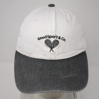 Good Sport & Co. Baseball Cap White One Size Adjustable Embroidered 6 Panel