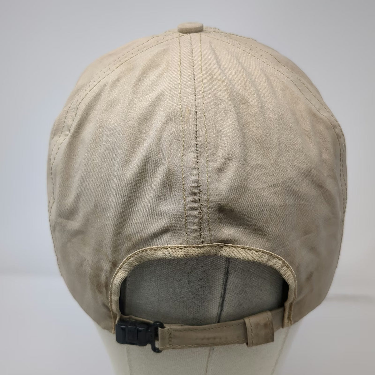 Columbia Baseball Cap Beige XL Strapback Performance USA Fishing Hat Viintage