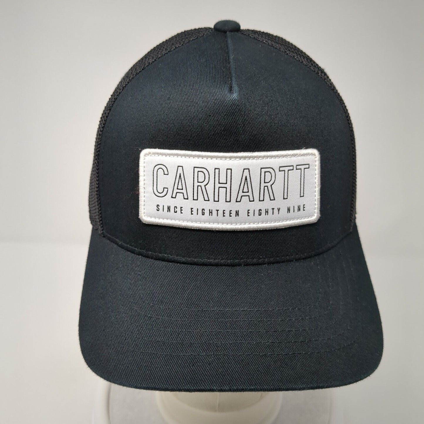 Carhartt Since 1889 Snapback Mesh Back Trucker Hat Black One Size