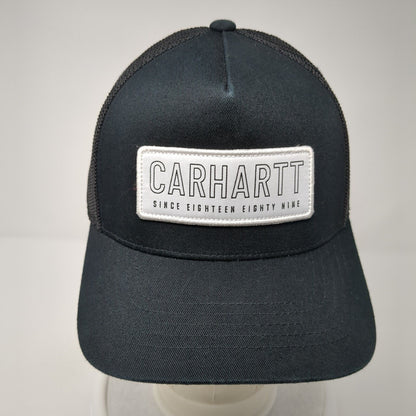 Carhartt Since 1889 Snapback Mesh Back Trucker Hat Black One Size
