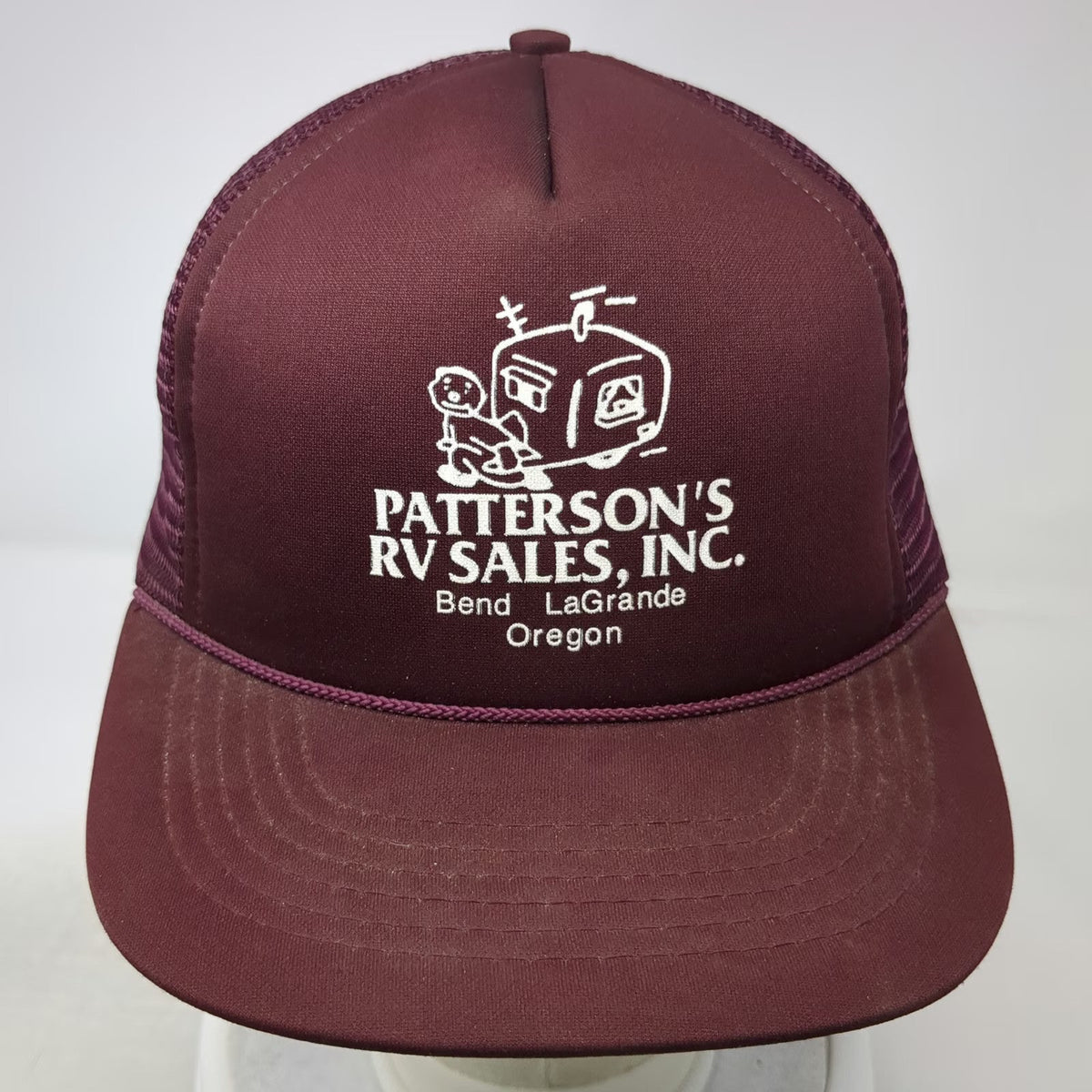 Patterson's RV Sales Inc Red Trucker Hat OSFM Oregon Mesh Snapback Bend Camper