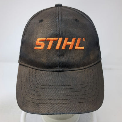 Stihl Baseball Cap Black One Size Strapback Norscot Embroidered Logo Work Hat