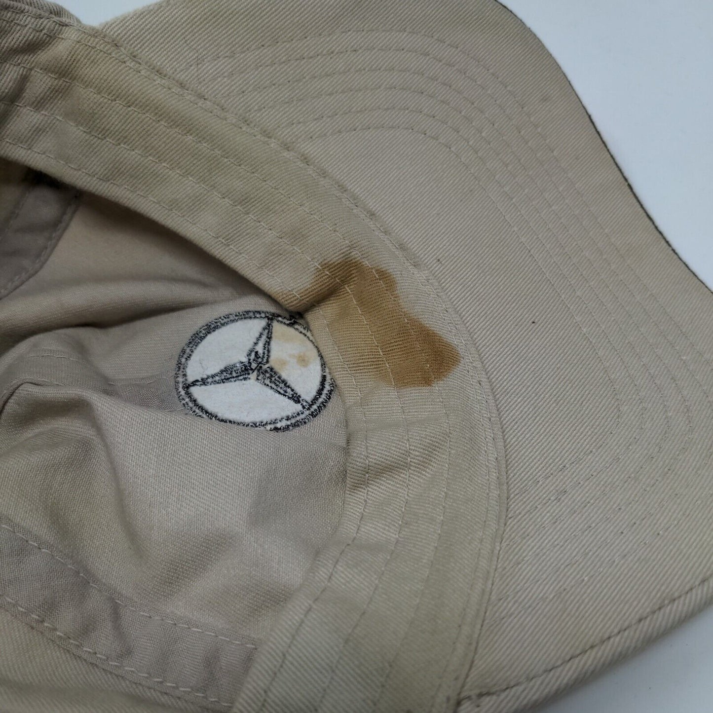 Mercedes-Benz Slideback Hat Tan OSFA Adjustable Embroidered 6 Panel