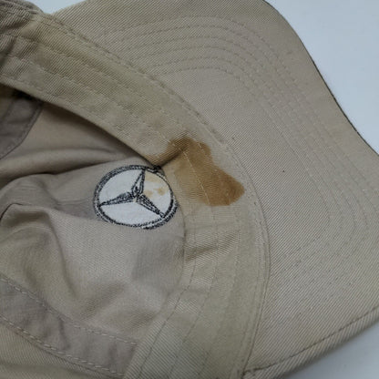 Mercedes-Benz Slideback Hat Tan OSFA Adjustable Embroidered 6 Panel